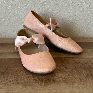 Gymboree Sugar Plum Fairy Glitter Bow Ballet Flats